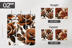 Bronze Roses Tumbler Wrap| Tumbler Sublimation Wrap Product Image 1