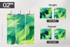 Fantast Green Tumbler Wrap| Tumbler Sublimation Wrap Product Image 1