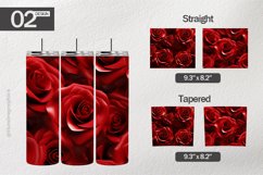 Romantic Roses Tumbler Wrap| Tumbler Sublimation Wrap Product Image 1