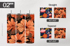 Flowers Fabric Tumbler Wrap| Tumbler Sublimation Wrap Product Image 1