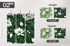 Floral Print Tumbler Wrap| Tumbler Sublimation Wrap Product Image 1