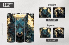 Animal Glass Tumbler Wrap| Tumbler Sublimation Wrap Design Product Image 1