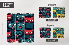 Comic Cat Tumbler Wrap| Tumbler Sublimation Wrap Product Image 1