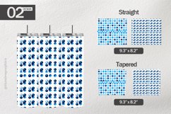 Blue Doted Tumbler Wrap| Tumbler Sublimation Wrap Product Image 1