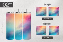 Rainbow Abstract Tumbler Wrap| Tumbler Sublimation Wrap Product Image 1