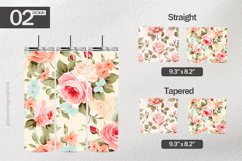 Pastel Roses Tumbler Wrap| Tumbler Sublimation Wrap Product Image 1