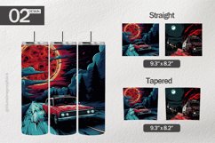 Scary Delivery Car Tumbler Wrap| Tumbler Sublimation Wrap Product Image 1