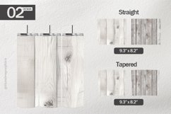 White Wood Tumbler Wrap| Tumbler Sublimation Wrap Product Image 1