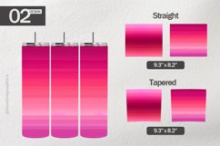 Pink Stripes Tumbler Wrap| Tumbler Sublimation Wrap Product Image 1