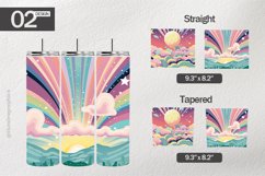 Pastel Comics Tumbler Wrap| Tumbler Sublimation Wrap Product Image 1