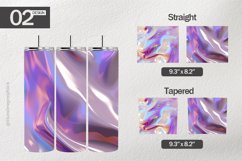 Purple Holographic Tumbler Wrap| Tumbler Sublimation Wrap Product Image 1