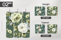 Blooming Flowers Tumbler Wrap| Tumbler Sublimation Wrap Product Image 1