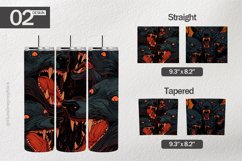 Scary Black Wolves Tumbler Wrap| Tumbler Sublimation Wrap Product Image 1