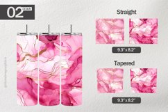 Pink Marbles Tumbler Wrap| Tumbler Sublimation Wrap Product Image 1