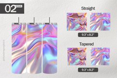 Holographic Background Tumbler | Tumbler Sublimation Wrap Product Image 1