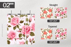 Rose Texture Tumbler Wrap| Tumbler Sublimation Wrap Product Image 1