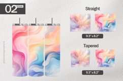 Pastel Abstract Tumbler Wrap| Tumbler Sublimation Wrap Product Image 1