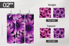 Osteospermum Zion Tumbler Wrap| Tumbler Sublimation Wrap Product Image 1