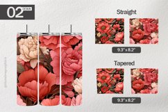 Anemone Flowers Tumbler Wrap| Tumbler Sublimation Wrap Product Image 1