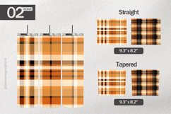 Fall Plaid Tumbler Wrap| Tumbler Sublimation Wrap Product Image 1
