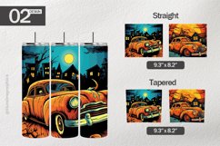 Scary Car Tumbler Wrap| Tumbler Sublimation Wrap Product Image 1