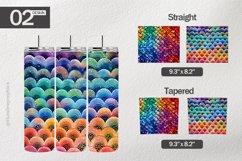 Rainbow Bright Tumbler Wrap| Tumbler Sublimation Wrap Product Image 1