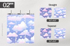 Pastel Clouds Tumbler Wrap| Tumbler Sublimation Wrap Product Image 1