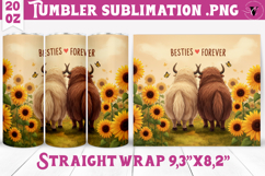 Summer Tumbler | Sunflowers and Cows Product Image 1