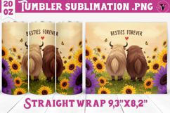 Summer Tumbler | Sunflowers and Cows Product Image 1