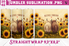 Summer Tumbler | Sunflowers and Cows Product Image 1