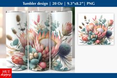 Charming Protea exotic tumbler sublimation Floral tumbler Product Image 1