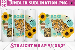 Sunflowers Tumbler | Leopard Tumbler Product Image 1