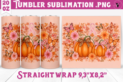Autumn Tumbler | Breast Cancer Awareness Tumbler Product Image 1