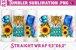 Sunflowers Tumbler | Leopard Tumbler Product Image 1