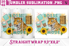Sunflowers Tumbler | Leopard Tumbler Product Image 1