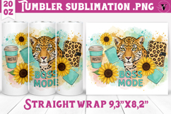 Sunflowers Tumbler | Leopard Tumbler Product Image 1