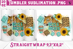 Sunflowers Tumbler | Leopard Tumbler Product Image 1