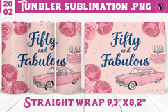 Tumbler Sublimation | Birthday design | Vintage Product Image 1