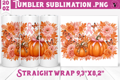 Autumn Tumbler | Breast Cancer Awareness Tumbler Product Image 1