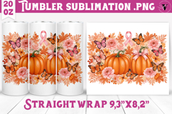 Autumn Tumbler | Breast Cancer Awareness Tumbler Product Image 1