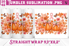 Autumn Tumbler | Breast Cancer Awareness Tumbler Product Image 1