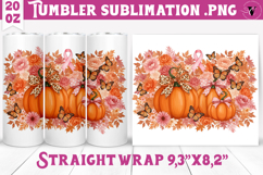 Autumn Tumbler | Breast Cancer Awareness Tumbler Product Image 1