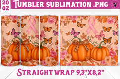 Autumn Tumbler | Breast Cancer Awareness Tumbler Product Image 1