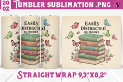 Tumbler Sublimation | Books design | Bookstack Product Image 1