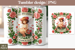 Cute Forest Witch tumbler PNG Vintage whimsical tumbler 20Oz Product Image 1
