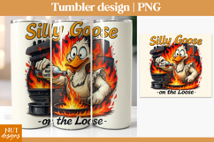 Silly Goose tumbler 20oz, Sarcastic quote Funny tumbler wrap Product Image 1