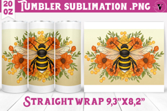Tumbler Sublimation | Bumblebee design | Bee Product Image 1