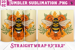 Tumbler Sublimation | Bumblebee design | Bee Product Image 1