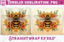 Tumbler Sublimation | Bumblebee design | Bee Product Image 1