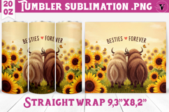 Summer Tumbler | Sunflowers and Cows Product Image 1